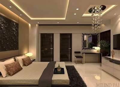 Ceiling, Furniture, Storage, Bedroom, Wall Designs by Building Supplies Md Ashique, Gurugram | Kolo