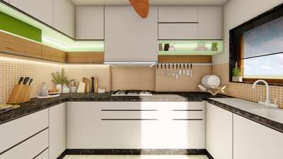 Kitchen, Storage Designs by Architect shashank saxena, Gautam Buddh Nagar | Kolo