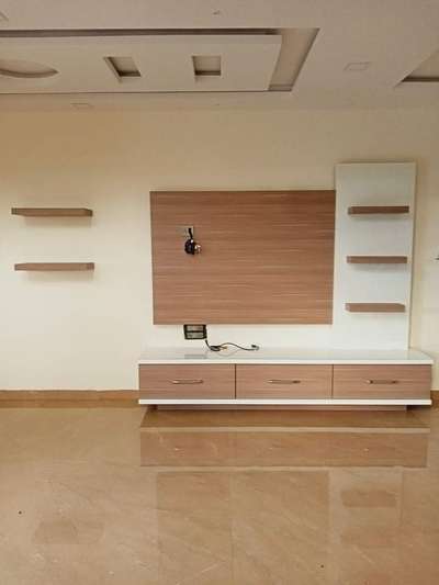 Ceiling, Furniture, Storage, Living, Flooring Designs by Carpenter Shuaib Saifi, Kannur | Kolo