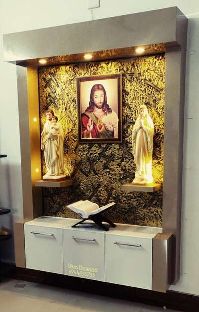 Prayer Room, Storage Designs by Fabrication & Welding Samson Samthomas, Thrissur | Kolo