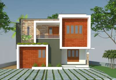Exterior Designs by Contractor THOUGHTline designers, Alappuzha | Kolo