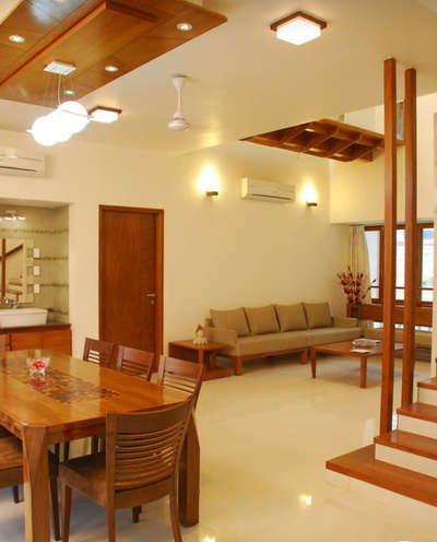 Ceiling, Furniture, Dining, Lighting, Table Designs by Contractor Asfar  Ahmad, Delhi | Kolo