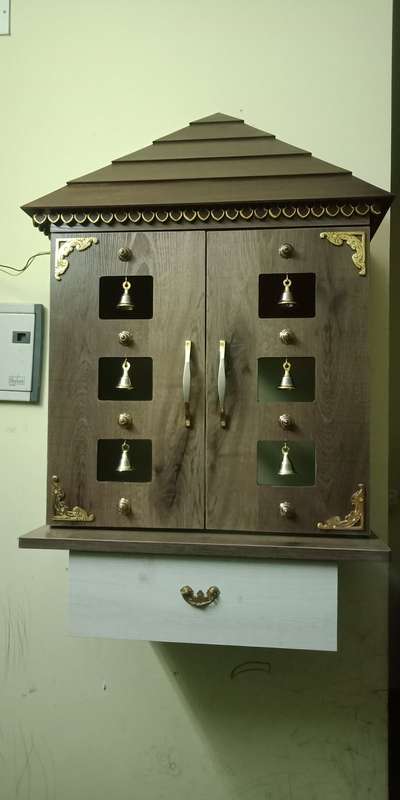 Prayer Room, Storage Designs by Carpenter Bronson joseph cj, Ernakulam | Kolo