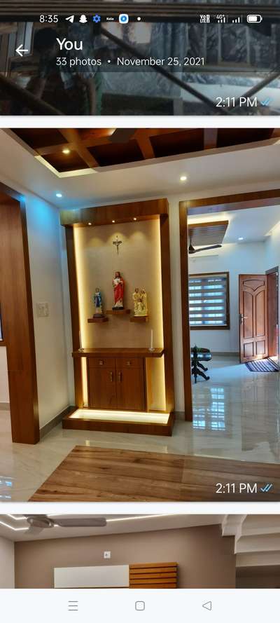 Lighting, Prayer Room, Storage Designs by Carpenter sanil kp, Thrissur | Kolo
