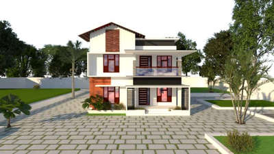 Exterior Designs by Civil Engineer Adarsh bc, Thiruvananthapuram | Kolo
