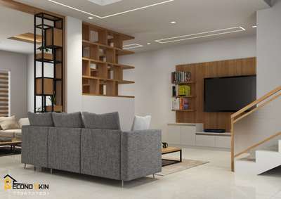 Living, Storage, Lighting Designs by Interior Designer Arun alex, Kollam | Kolo