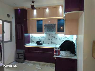 Kitchen, Lighting, Storage Designs by Contractor unique interior   design, Gautam Buddh Nagar | Kolo
