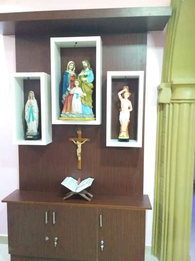 Prayer Room Designs by Interior Designer Kishor Kumar, Pathanamthitta | Kolo