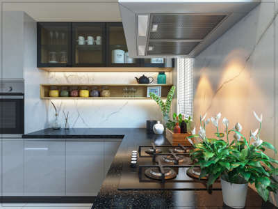 Kitchen, Home Decor, Lighting Designs by Interior Designer azhar e, Kozhikode | Kolo