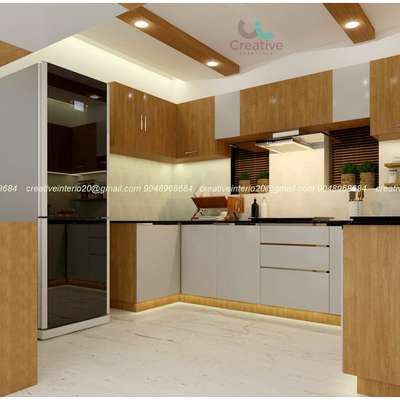 Kitchen, Lighting, Storage Designs by 3D & CAD creative interiors, Alappuzha | Kolo