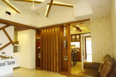 Living, Lighting, Furniture, Ceiling, Storage Designs by Interior Designer Mahin Lush, Ernakulam | Kolo