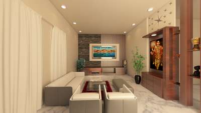Lighting, Living, Furniture, Prayer Room, Storage Designs by 3D & CAD Vishnu Vishnu, Kottayam | Kolo