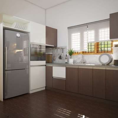 Kitchen, Storage Designs by Contractor Nasik Ah, Ernakulam | Kolo
