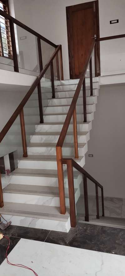 Staircase Designs by Carpenter Aneesh Eva interior , Palakkad | Kolo