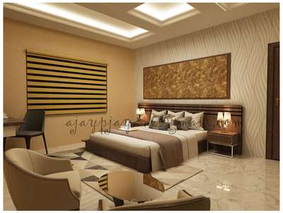 Furniture, Storage, Bedroom, Wall, Lighting Designs by Interior Designer Ajay pjayan, Kannur | Kolo