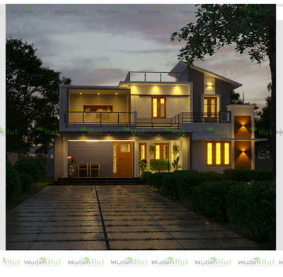Exterior, Lighting Designs by Interior Designer WUDEN HUT, Thiruvananthapuram | Kolo