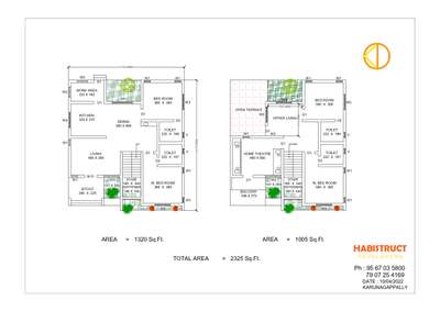 Plans Designs by Civil Engineer HABISTRUCT  DEVELOPERS, Kollam | Kolo