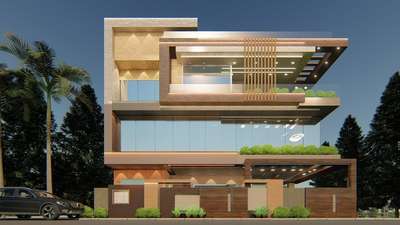 Exterior Designs by Contractor ABHINEET SINGH CONTRACTOR AT EASY, Bhopal | Kolo