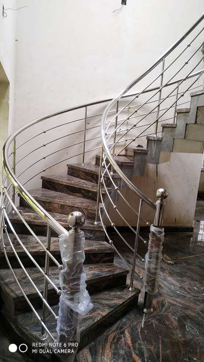 Staircase Designs by Fabrication & Welding resanth ram, Thrissur | Kolo