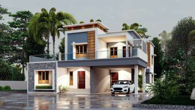 Exterior, Lighting Designs by 3D & CAD Renju Suresh, Thiruvananthapuram | Kolo