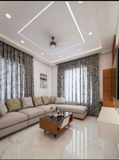 Ceiling, Furniture, Lighting, Living, Table Designs by Contractor Jasi Leeha Builders, Kannur | Kolo