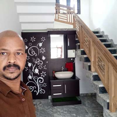 Staircase, Bathroom, Furniture Designs by Interior Designer സുരേന്ദ്രൻ സുരേന്ദ്രൻ, Palakkad | Kolo