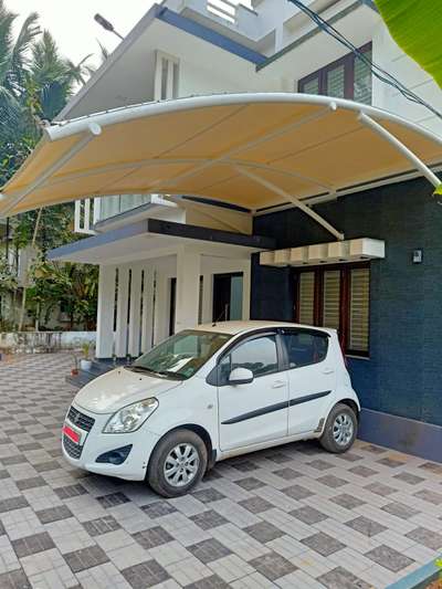 Exterior Designs by Interior Designer concept tensile roofing, Kozhikode | Kolo