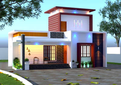 Exterior, Lighting Designs by Contractor NiceHouse  Construction, Thiruvananthapuram | Kolo
