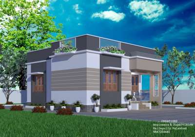 Exterior Designs by Civil Engineer Praveen George, Palakkad | Kolo