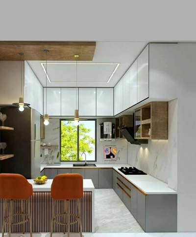 Ceiling, Kitchen, Furniture, Storage, Window Designs by Carpenter Mohd Nadeem, Gurugram | Kolo