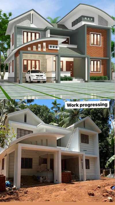 Exterior Designs by Civil Engineer Dilshad Chelembra, Malappuram | Kolo