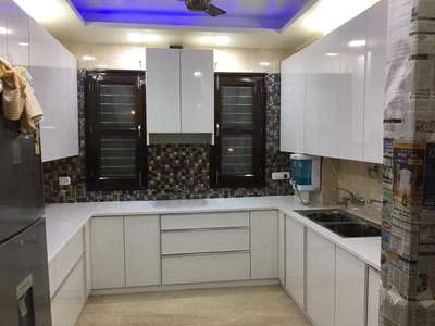 Kitchen, Lighting, Storage Designs by Contractor Dileep Singh charan, Delhi | Kolo