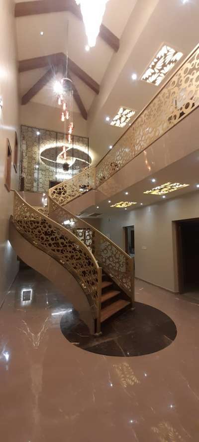 Ceiling, Lighting, Staircase, Wall Designs by Fabrication & Welding Sasikumar SS Kumar, Wayanad | Kolo