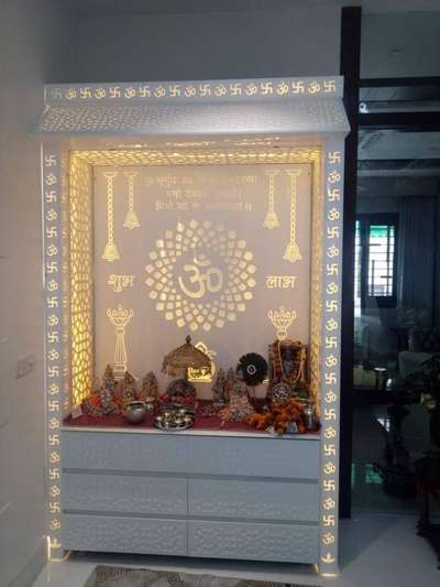 Lighting, Prayer Room, Storage Designs by Interior Designer AK Sharma, Gautam Buddh Nagar | Kolo