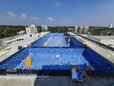 Outdoor Designs by Swimming Pool Work Crystal Drops Shomith, Thiruvananthapuram | Kolo