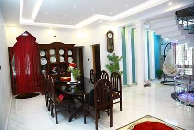 Dining, Furniture, Table, Storage, Ceiling, Lighting Designs by Civil Engineer Sreenivasan K Sreenivasan, Idukki | Kolo