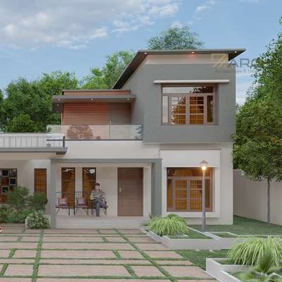 Exterior, Outdoor Designs by Civil Engineer shafeeque sulaiman, Malappuram | Kolo