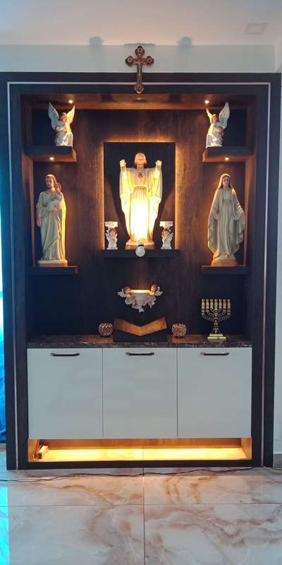 Prayer Room Designs by Carpenter Bronson joseph cj, Ernakulam | Kolo