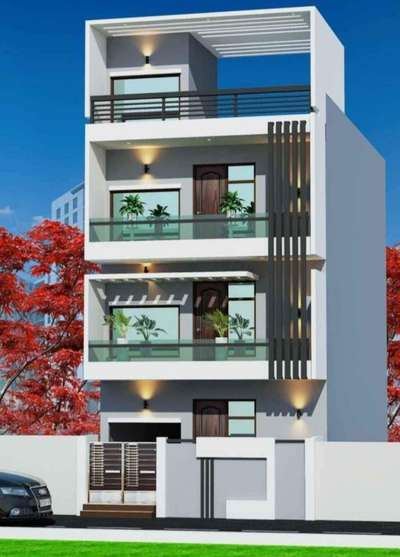 Exterior, Lighting Designs by 3D & CAD Mahesh Rathor ठेकेदार, Dewas | Kolo
