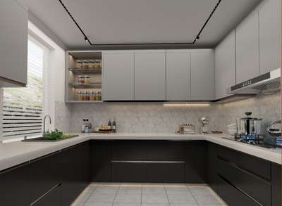 Kitchen, Lighting, Storage Designs by Interior Designer Live D  Interior, Gurugram | Kolo