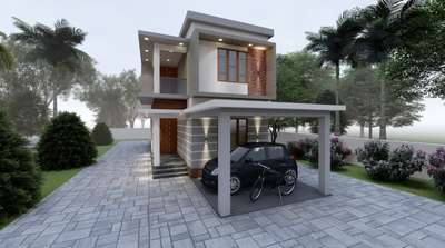 Exterior, Lighting Designs by Civil Engineer Prajeesha Sreekumar, Thrissur | Kolo