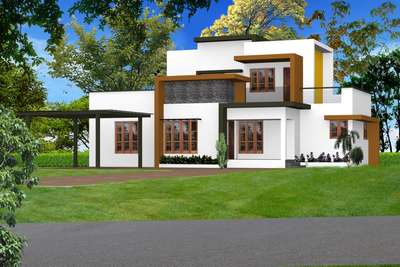 Exterior Designs by Contractor Jithin gopalan, Palakkad | Kolo