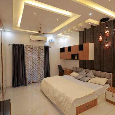 Ceiling, Furniture, Lighting, Storage, Bedroom Designs by Civil Engineer AL Manahal Builders and Developers, Thiruvananthapuram | Kolo