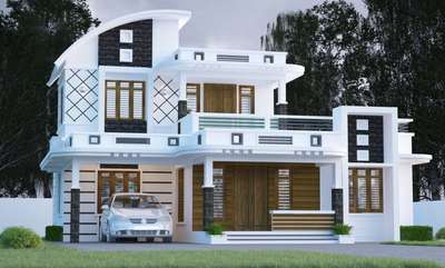 Exterior Designs by Contractor Noushad Ali, Alappuzha | Kolo