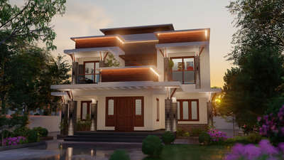 Exterior, Lighting Designs by 3D & CAD Shaheeb UK, Thrissur | Kolo