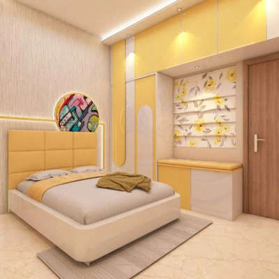 Furniture, Lighting, Bedroom, Storage Designs by Interior Designer Saddam Home Interiors, Gautam Buddh Nagar | Kolo