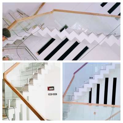 Staircase Designs by Interior Designer THAIKKADAN STEEL HOUSE VENGARA, Malappuram | Kolo