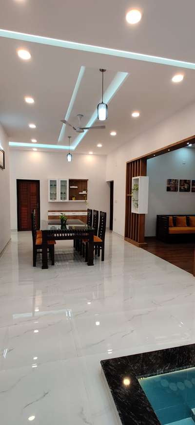 Dining, Ceiling Designs by Interior Designer Rahul Radhakrishnan, Thrissur | Kolo
