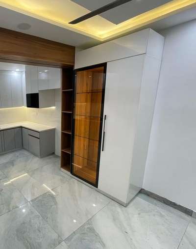 Storage, Ceiling, Lighting Designs by Contractor Aluminium  Kitchen Designer Sam, Delhi | Kolo