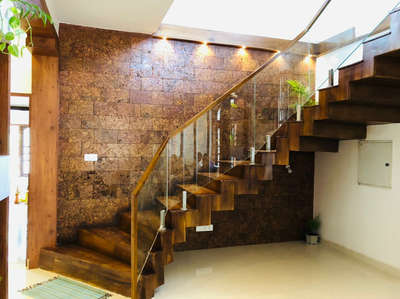 Staircase, Wall Designs by Interior Designer ajmal  rahim, Alappuzha | Kolo